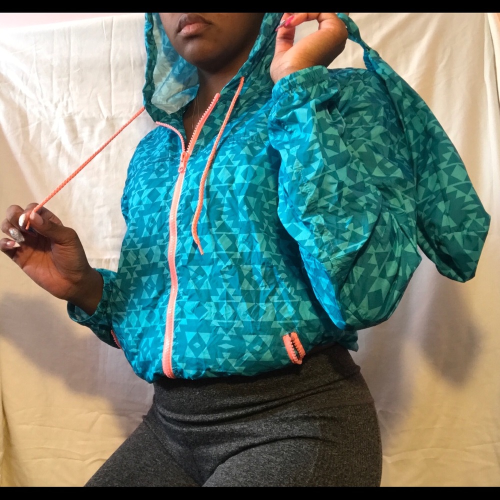Aztec Print Windbreaker